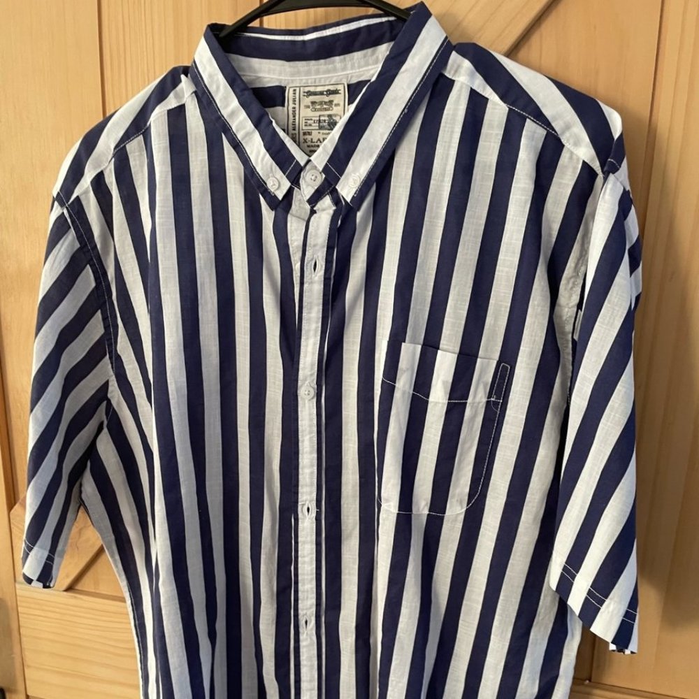 Colours by Alexander Julian Men's Short Sleeve Button Down Shirt (XL)